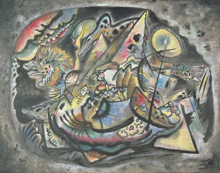 Komposition: Den grå oval, 1917